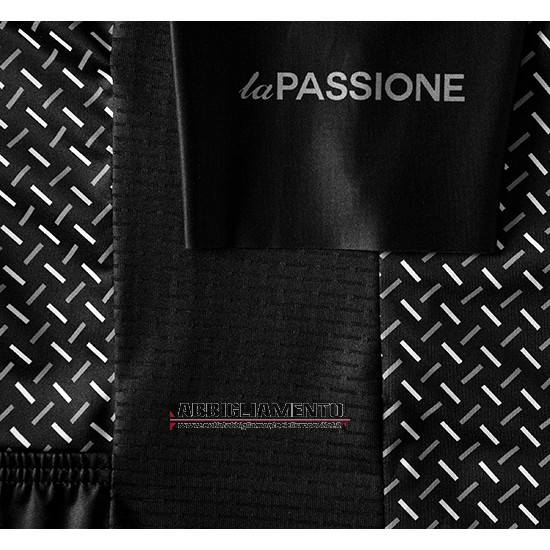 Abbigliamento La Passione 2019 Manica Corta e Pantaloncino Con Bretelle Nero - Clicca l'immagine per chiudere